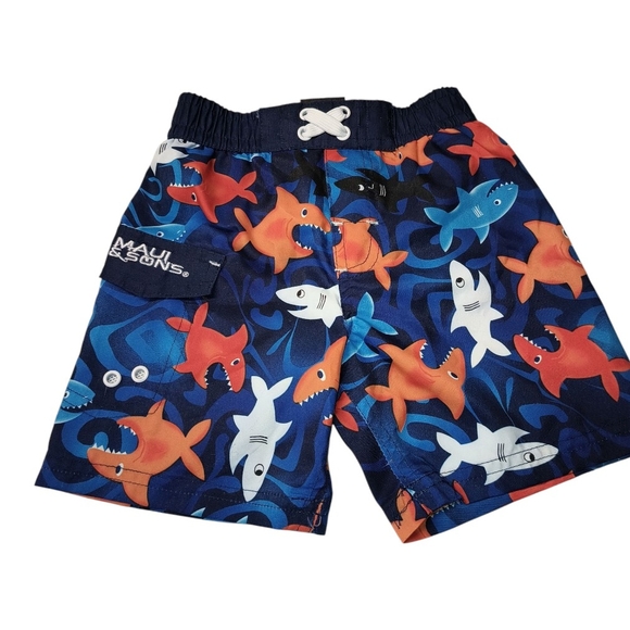 Maui and Sons Baby Boy Swim Shorts/Trunks 12M - Picture 1 of 8